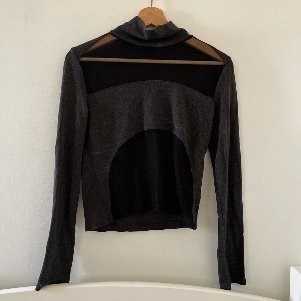 Mesh Long Sleeve Top